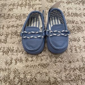 Mayoral newborn blue shoes size 16 (about 3.5 inches)